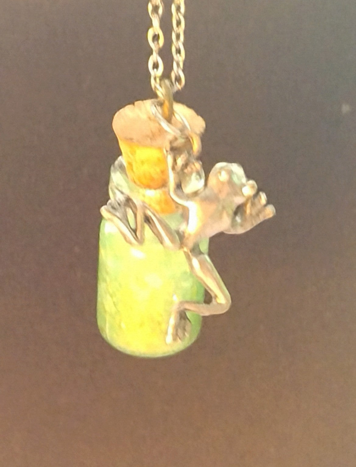 resin potion bottle necklace